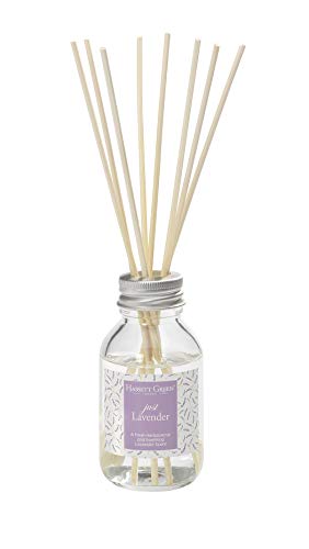 Just Lavender Fragrance Oil Reed Diffuser 100ml - Long Lasting Home Indoor Fragrance - with 8 Rattan Reeds