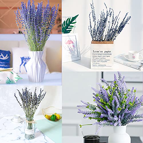 HAKACC Lavender Bundles Natural Dried Flowers Never Withered Decorative Flowers Bouquet for Wedding,Home,Office