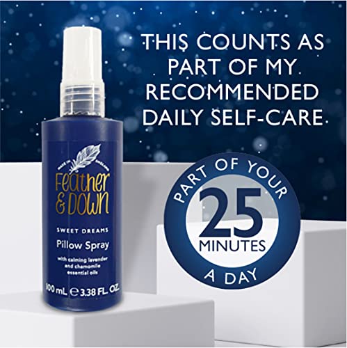 Feather & Down Sweet Dream Pillow Spray (100ml) No.1 Bedtime Pillow Spray. An infusion of Lavender & Chamomile essential oils, encouraging calm, tranquility and a restful nights sleep