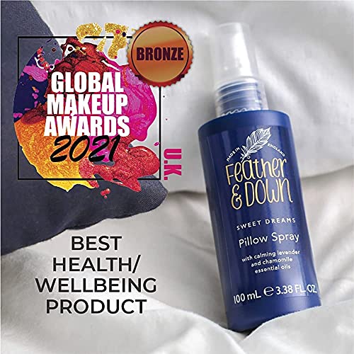 Feather & Down Sweet Dream Pillow Spray (100ml) No.1 Bedtime Pillow Spray. An infusion of Lavender & Chamomile essential oils, encouraging calm, tranquility and a restful nights sleep