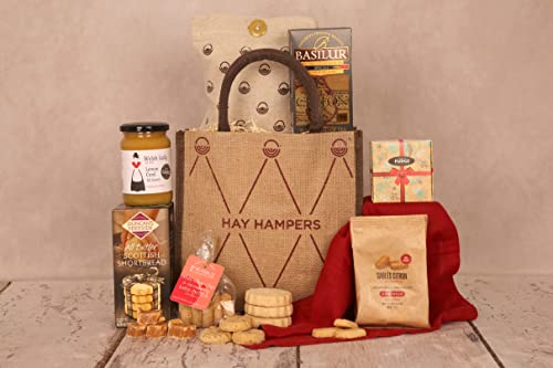 Traditional Tea Time Treats Hamper Box, Gifts For Women, Gifts For Men and Any Occasion