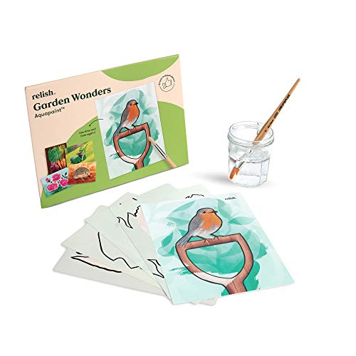 Relish - Dementia Aquapaints Activities - Pack of 5 Reusable Water Painting Toys, Garden Wonders, Alzheimer’s Products & Gifts for Elderly / Seniors